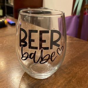 Beer babe short wine glass :)